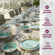 thumbnail: Cosy & Trendy Serviesset Laguna Azzurro 24-delig / 6 personen - 6 dinerborden, 6 bekers, 6 ontbijtborden en 6 schaaltjes