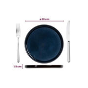 thumbnail: Cosy & Trendy Serviesset Quintana Blue 18-delig / 6 personen - 6 dinerborden, 6 diepe borden en 6 ontbijtborden