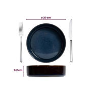 thumbnail: Cosy & Trendy Serviesset Quintana Blue 18-delig / 6 personen - 6 dinerborden, 6 diepe borden en 6 ontbijtborden