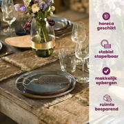 thumbnail: Cosy & Trendy Serviesset Quintana Blue 18-delig / 6 personen - 6 dinerborden, 6 diepe borden en 6 ontbijtborden