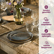 thumbnail: Cosy & Trendy Serviesset Quintana Blue 18-delig / 6 personen - 6 dinerborden, 6 diepe borden en 6 ontbijtborden