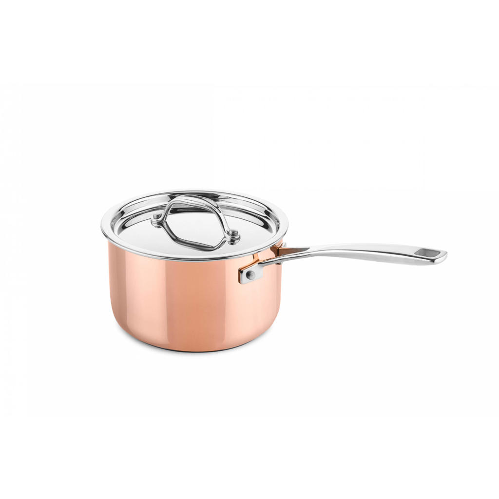 DUCQ Steelpan Met Deksel Koper 16 cm