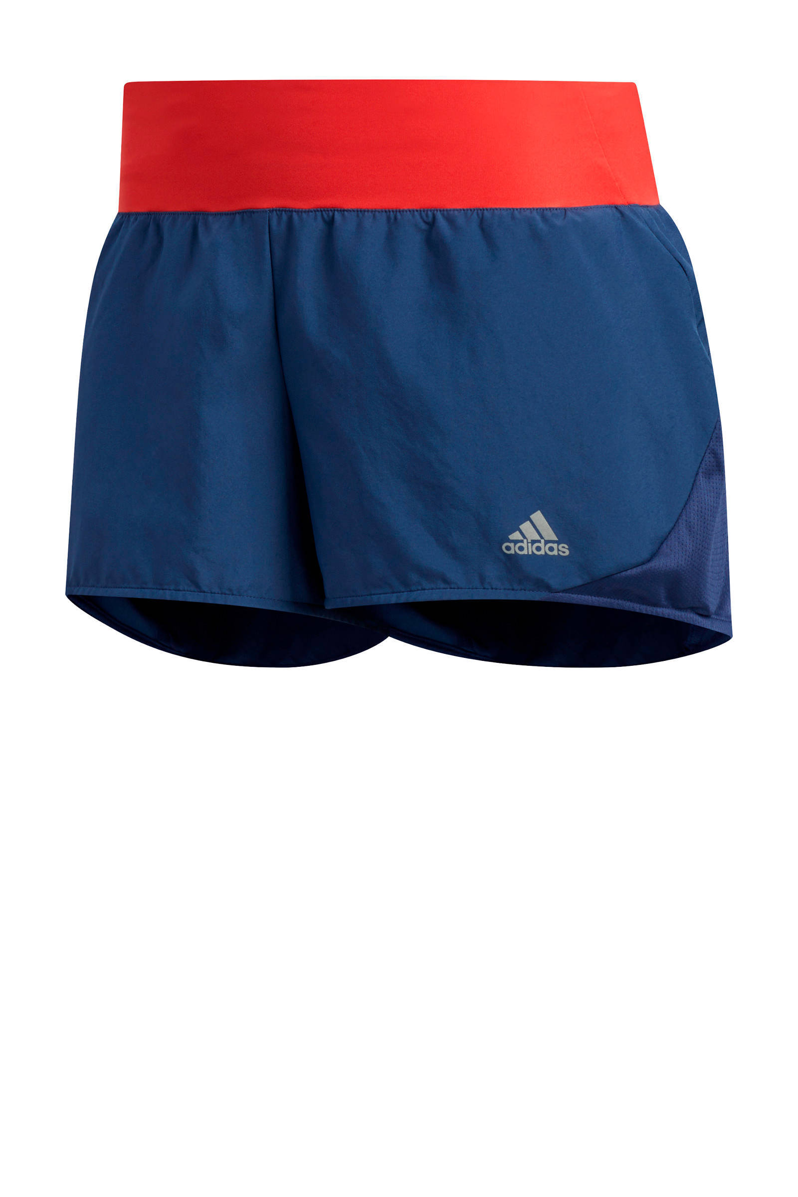 adidas Performance hardloopshort blauw/rood | wehkamp
