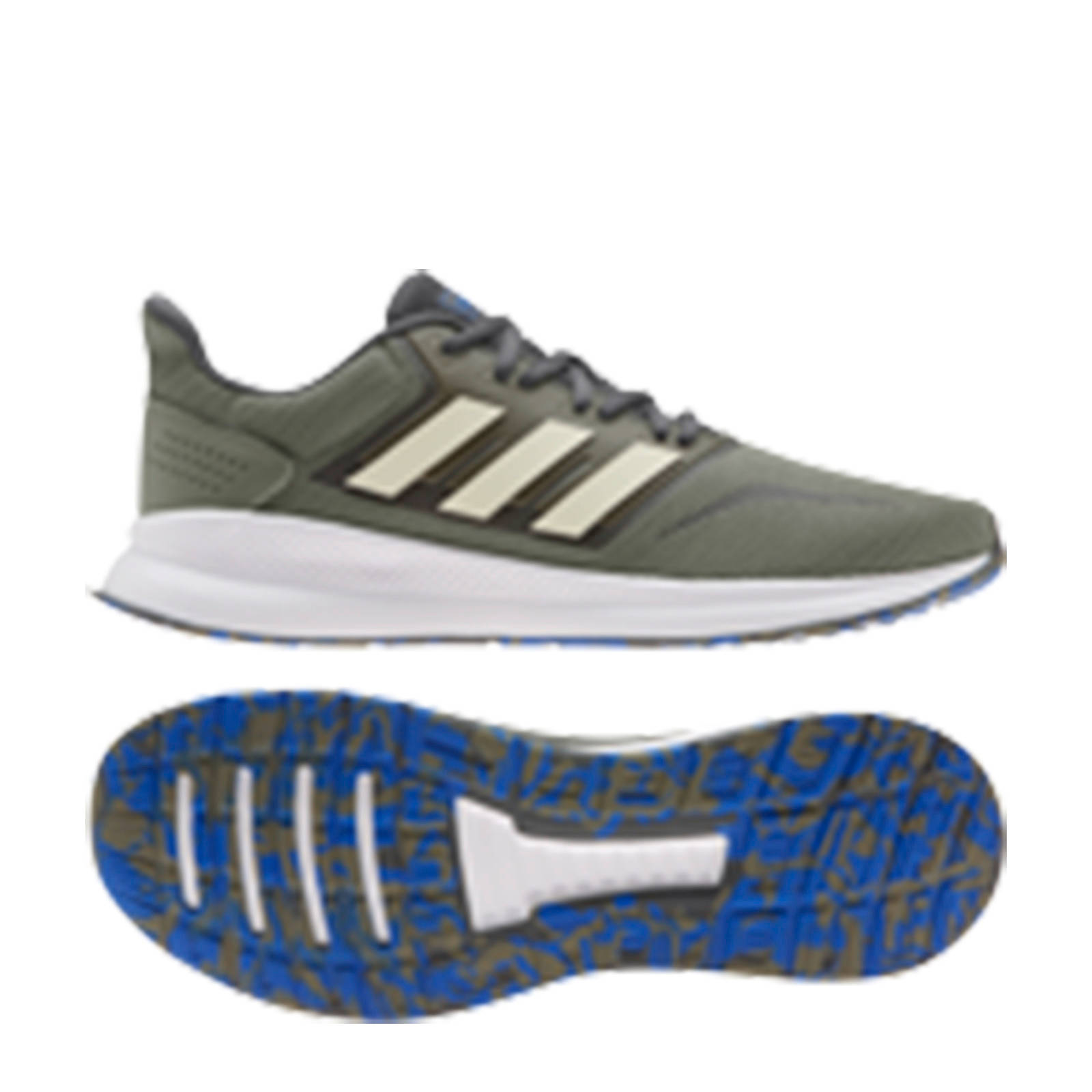 Runfalcon hardloopschoenen groen/zand/grijs Runfalcon hardloopschoenen groen/zand/grijs