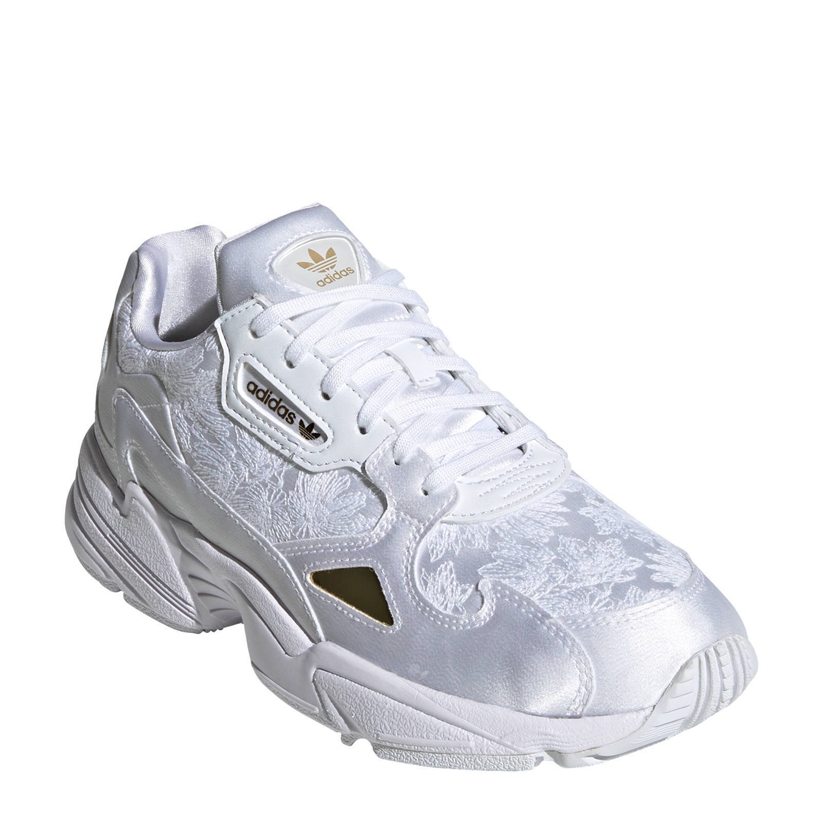 Falcon W sneakers wit/goud metallic