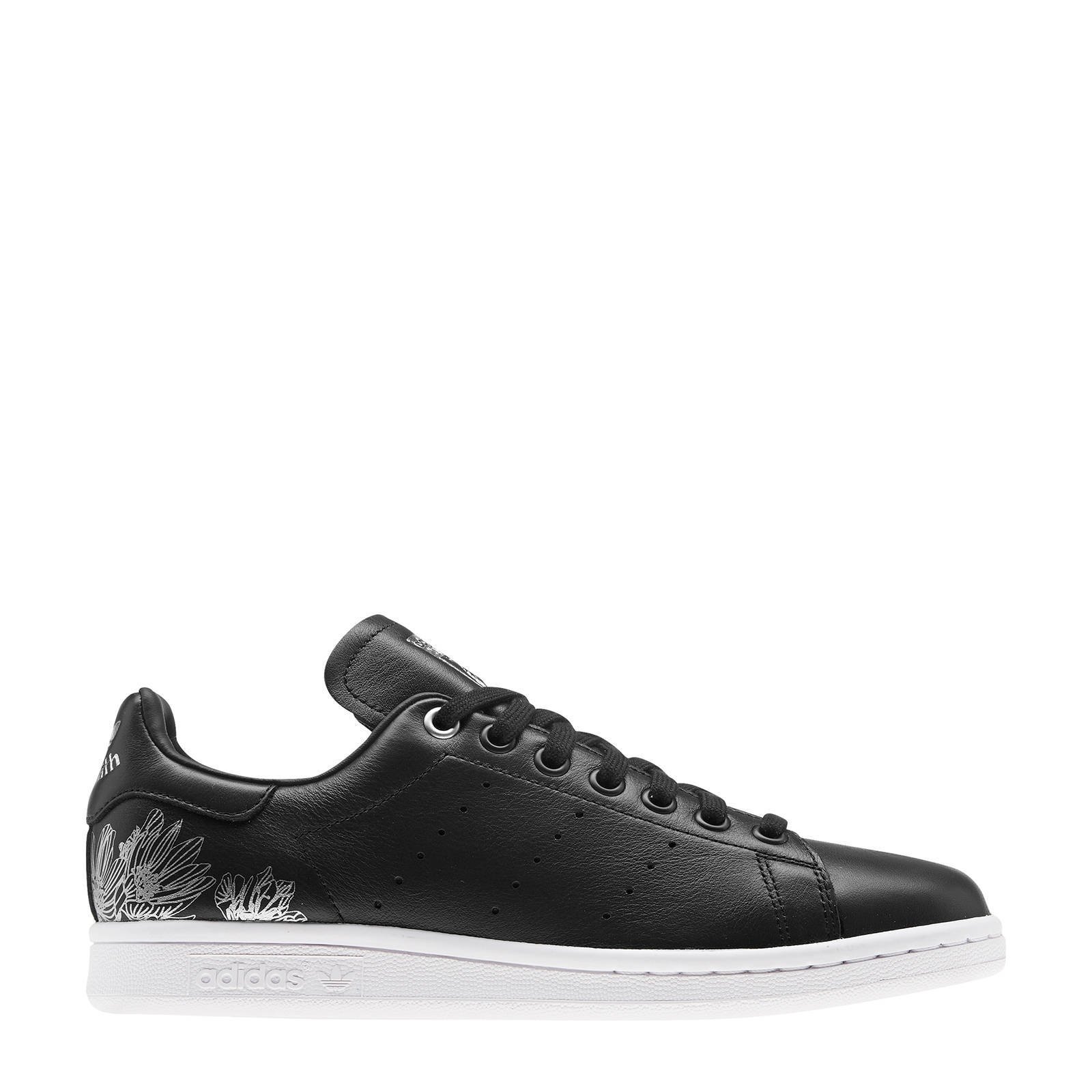 adidas Originals Stan Smith W leren sneakers zwartzilver adidas Originals Stan Smith W leren sneakers zwartzilver