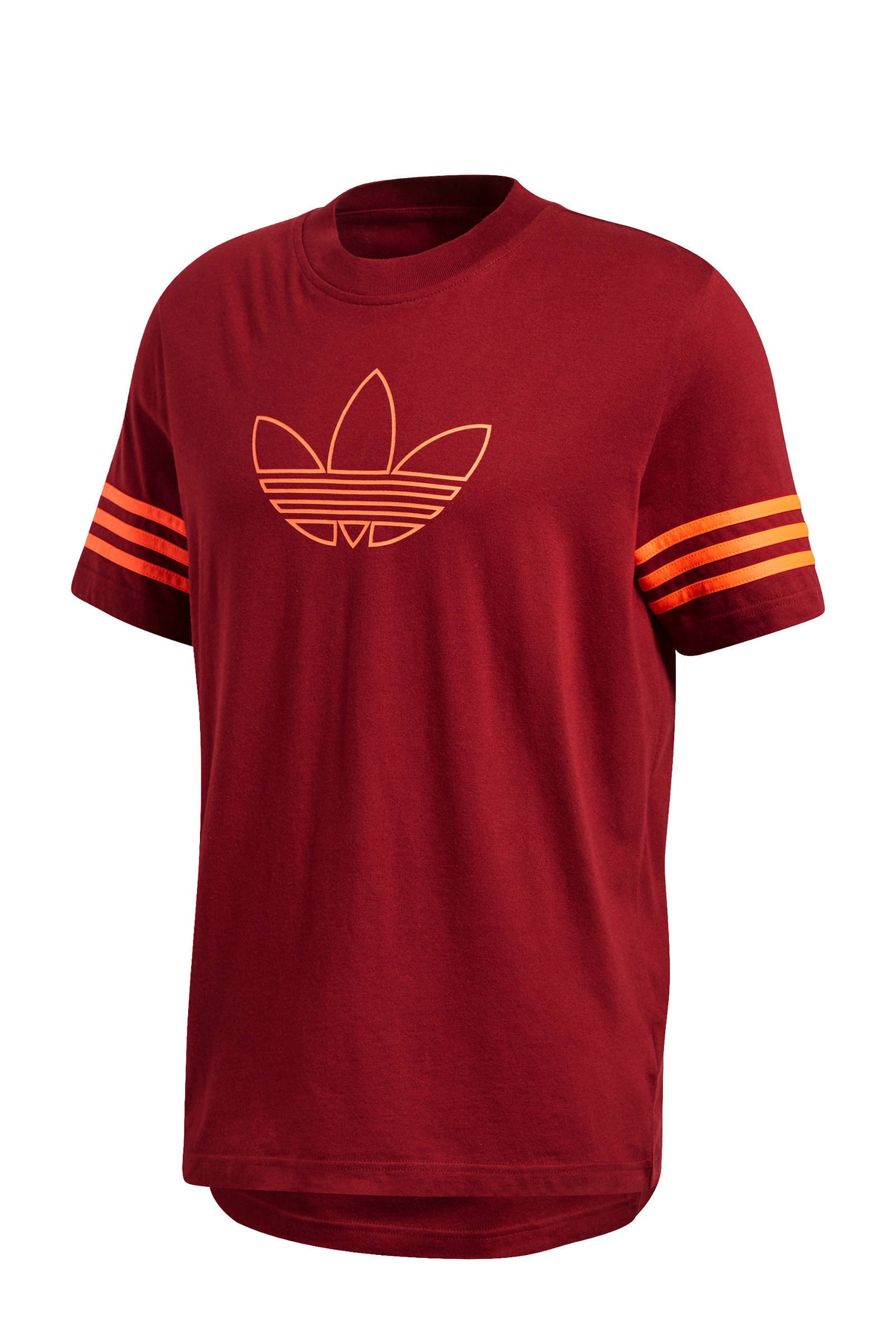 adidas Originals T-shirt bordeauxrood | wehkamp adidas Originals T-shirt bordeauxrood | wehkamp