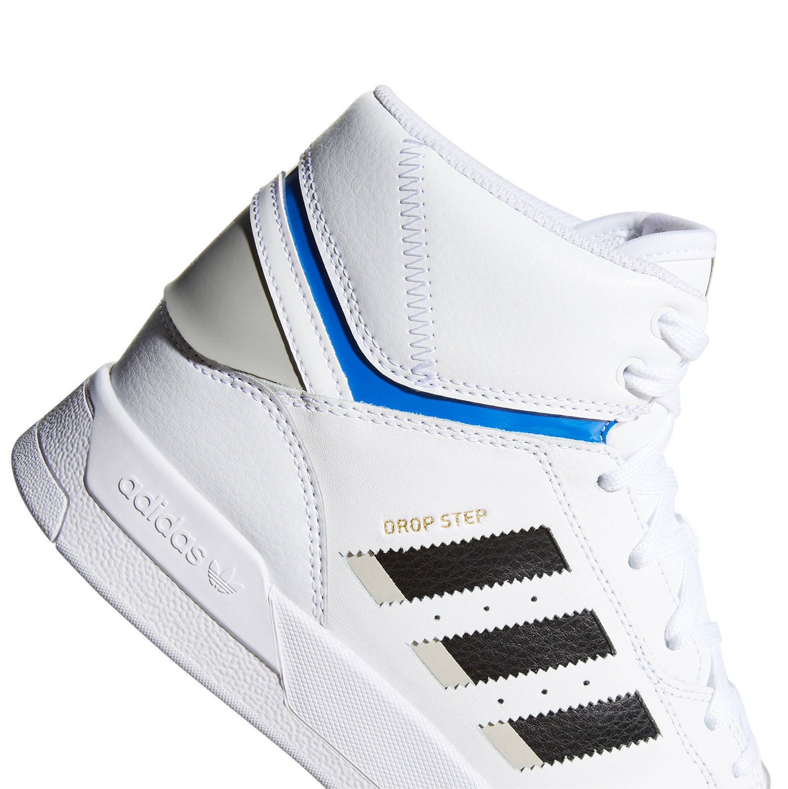 adidas Originals Drop Step leren sneakers grijsblauwwit adidas Originals Drop Step leren sneakers grijsblauwwit