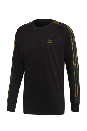 T-shirt zwart/camouflageprint