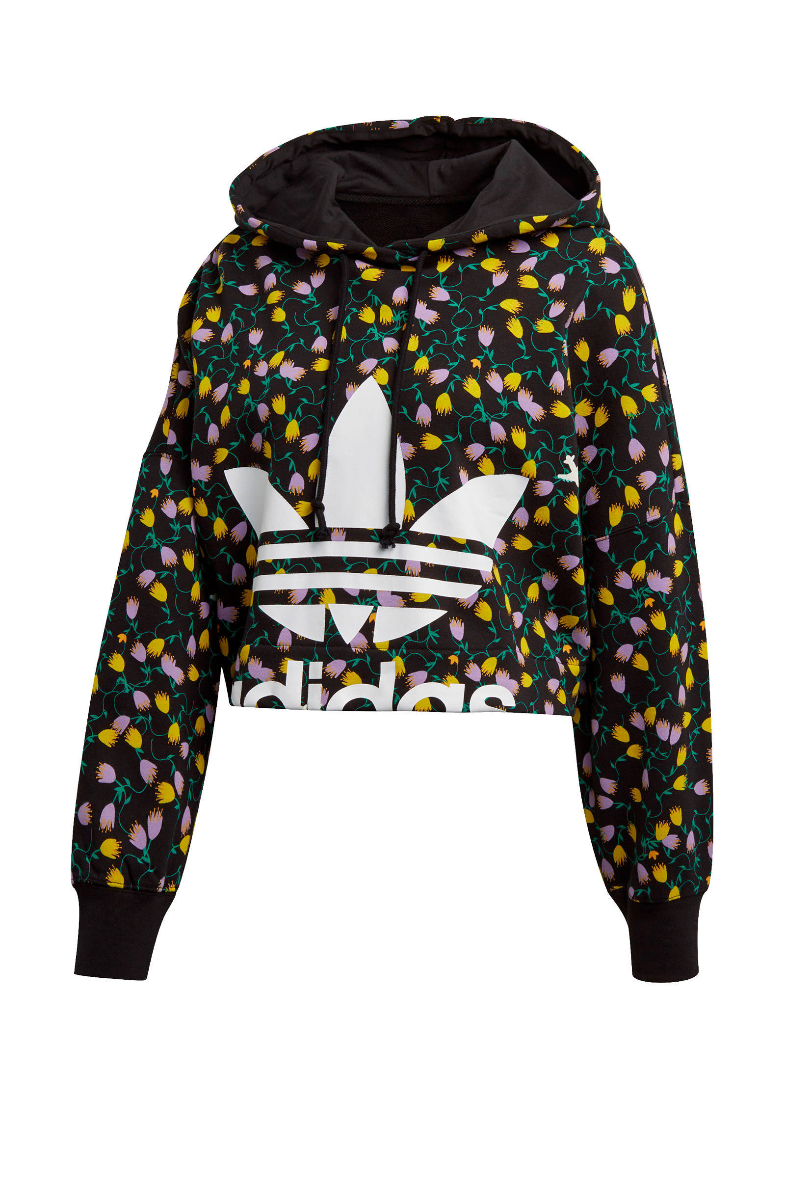 adidas Originals cropped hoodie multi | wehkamp adidas Originals cropped hoodie oranje | wehkamp