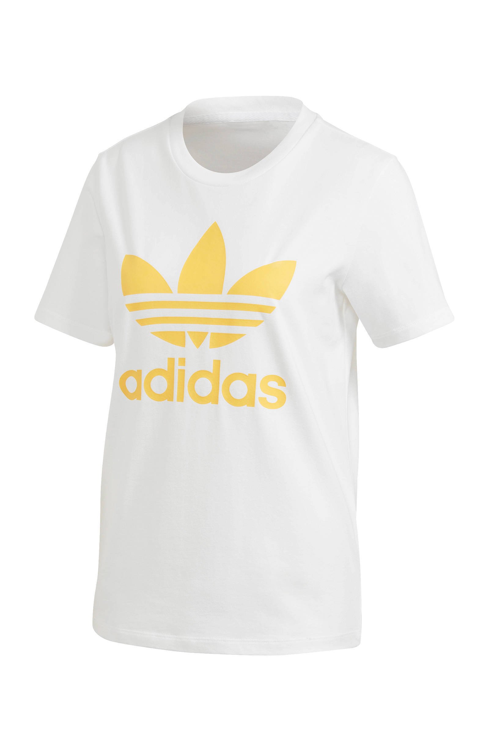 T-shirt wit/geel T-shirt wit/geel