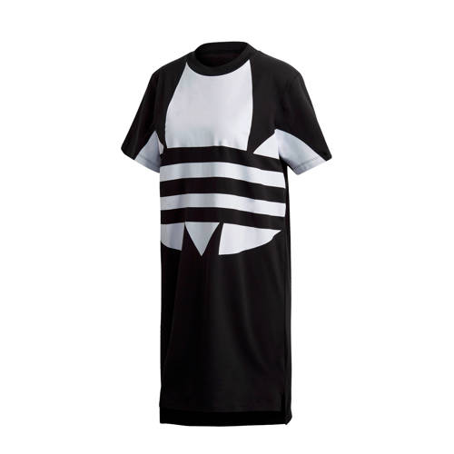adidas Originals Adicolor T shirt jurk zwart wit adidas Originals Adicolor T shirt jurk zwart wit
