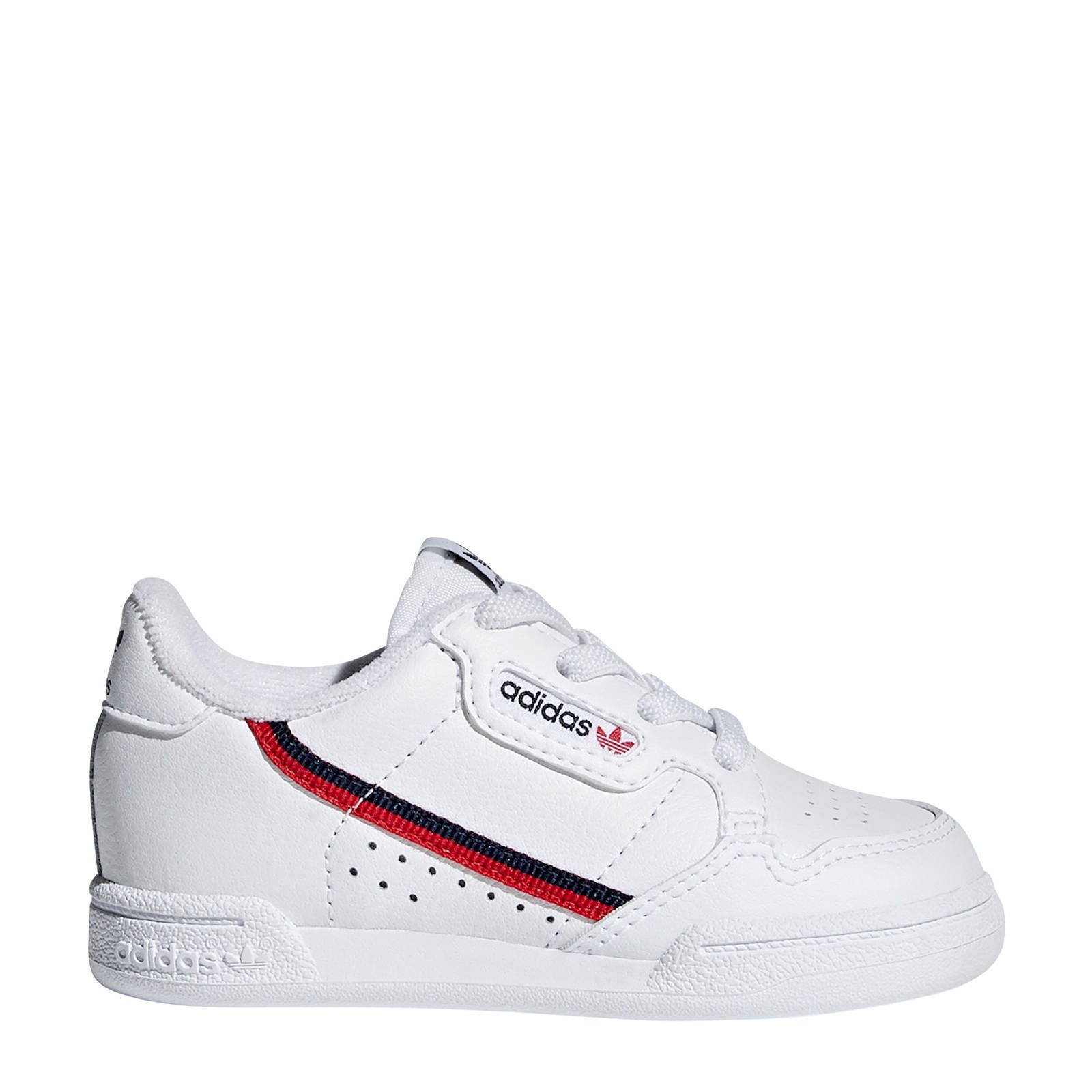 Adidas originals continental 80 in white and on sale red