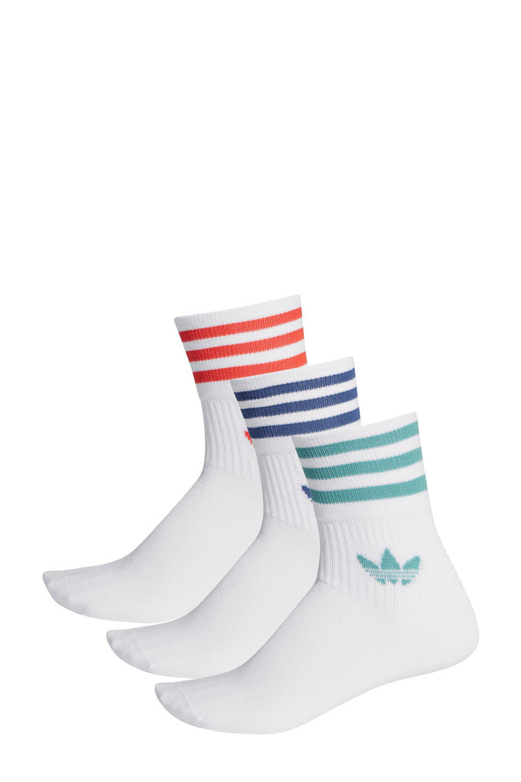 adidas Originals Adicolor sokken (set van 3 paar) wit, Wit