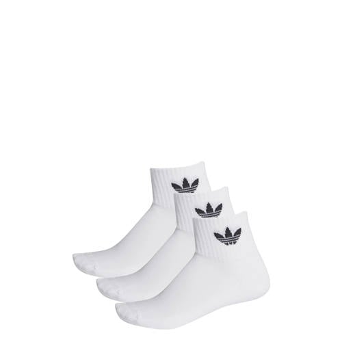 adidas Originals Adicolor sokken set van 3 wit/zwart