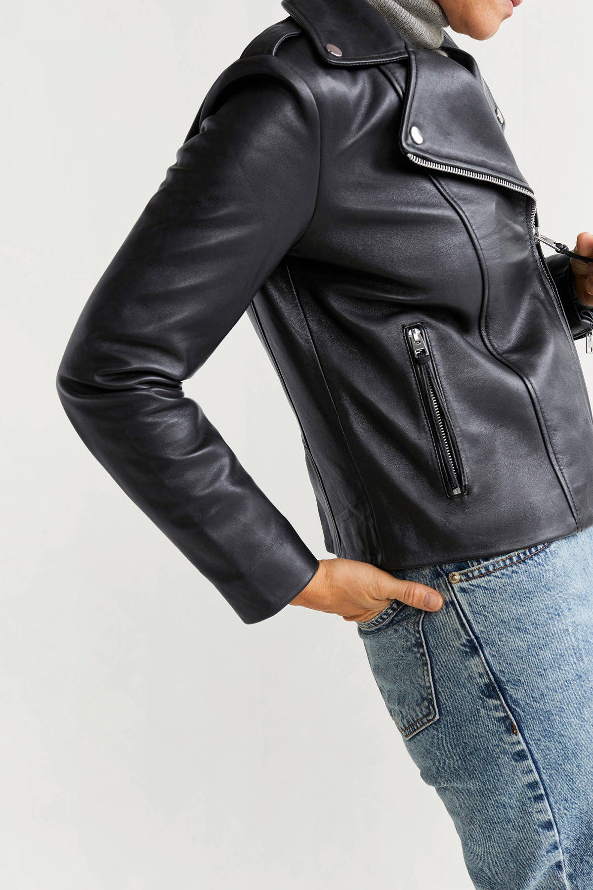 Mango leren bikerjack zwart | wehkamp Mango leren bikerjack zwart | wehkamp