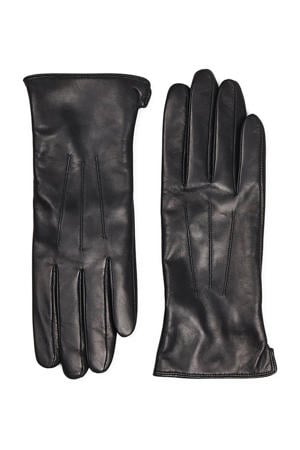 leren handschoenen zwart