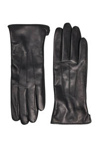 Markberg leren handschoenen zwart, Zwart