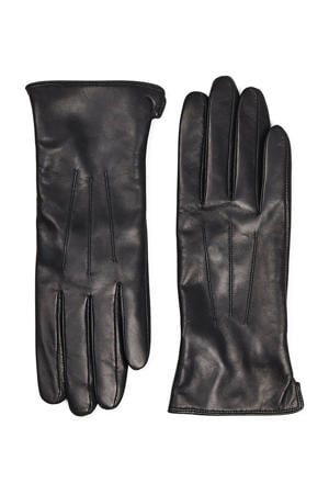 leren handschoenen zwart