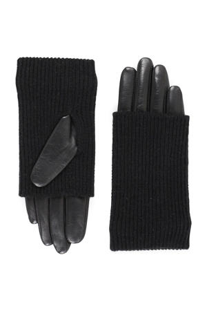 leren handschoenen Helly zwart
