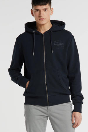 sweatvest donkerblauw