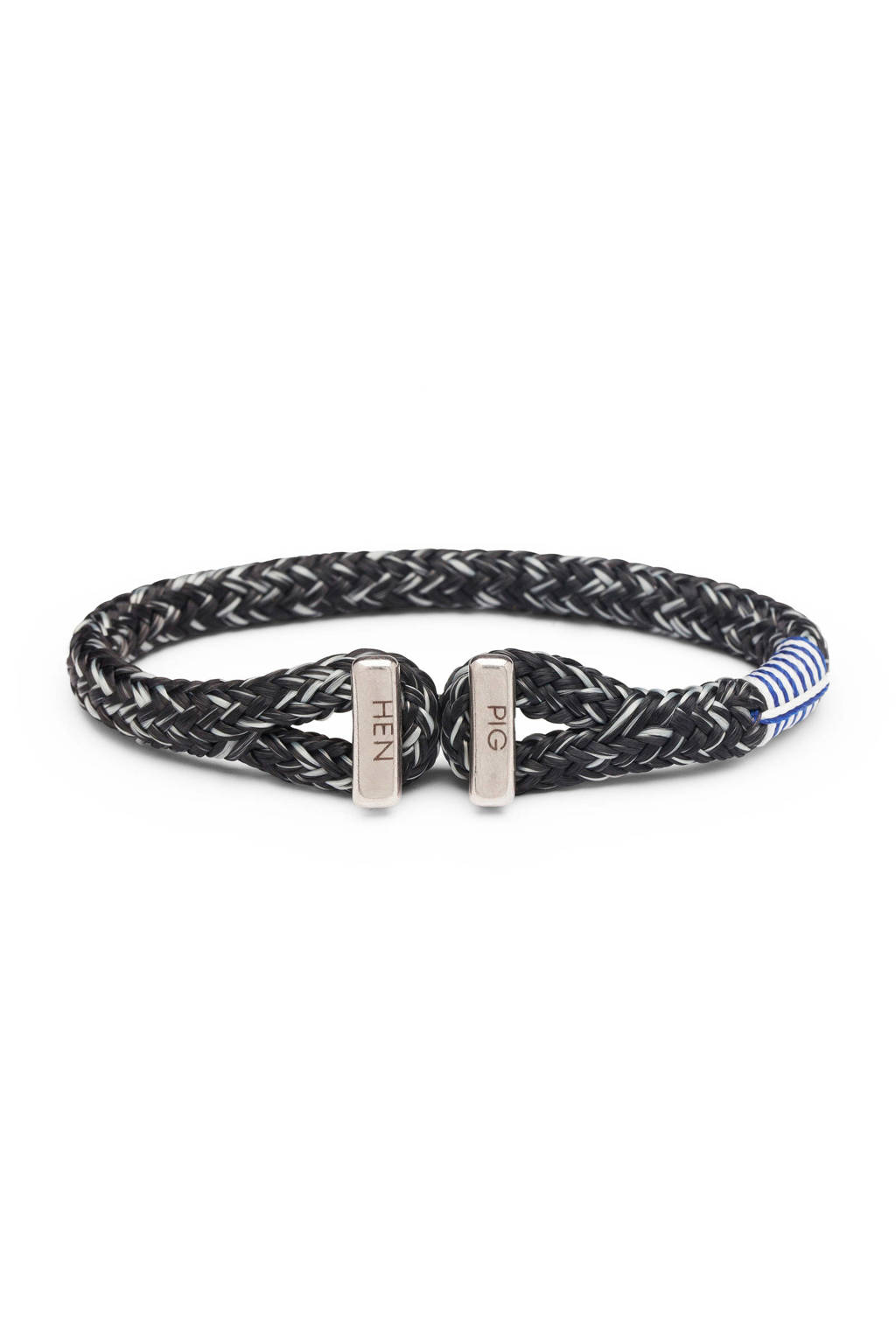 Pig & Hen armband Icy Ik zwart/grijs, Zwart/grijs
