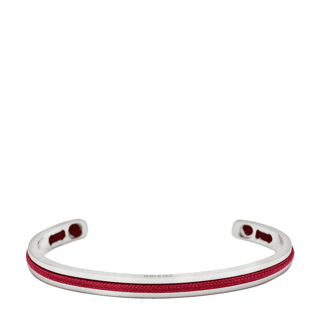 Pig & Hen armband Navarch 6 donkerrood, Donkerrood