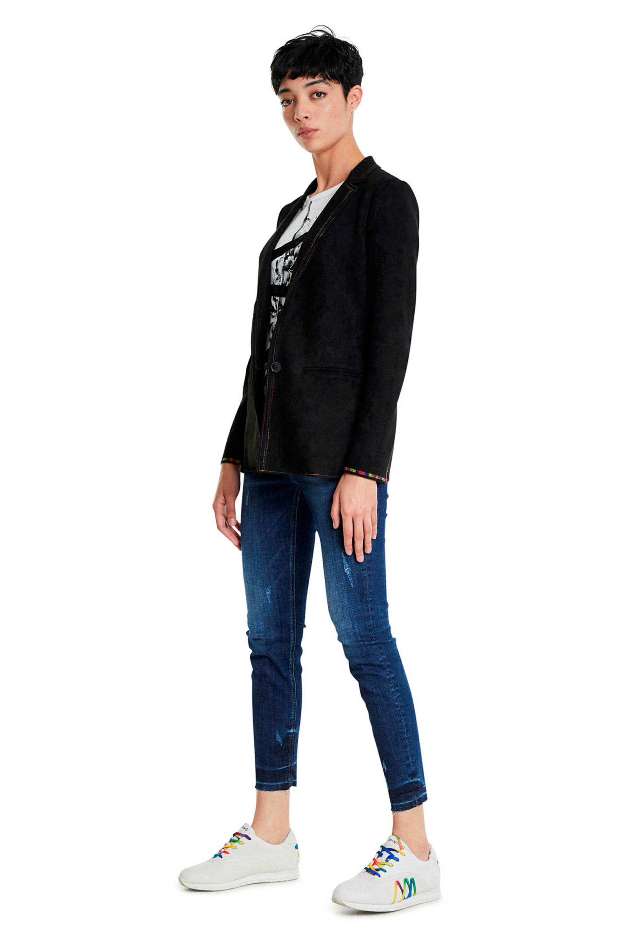 Desigual blazer zwart | wehkamp