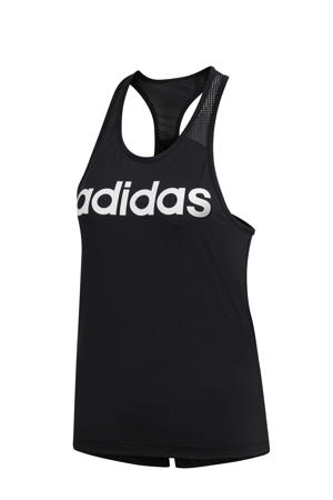 sporttop zwart/wit