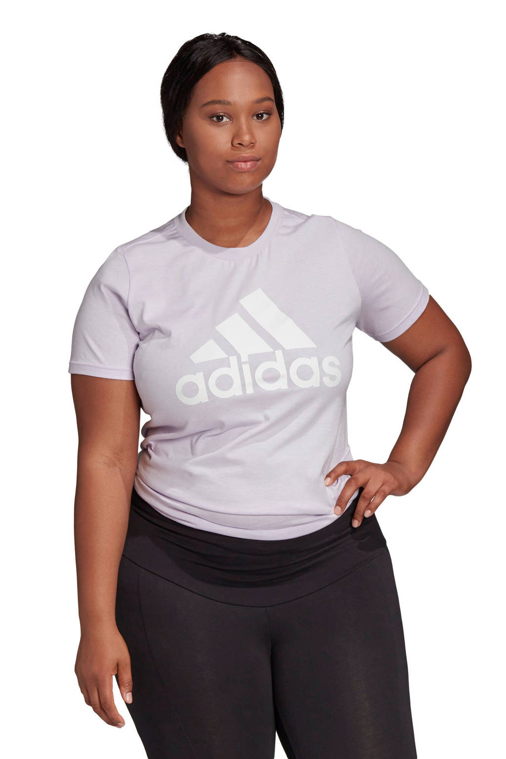 adidas Performance Plus Size sport Tshirt lila wehkamp