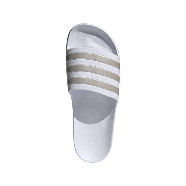 slaap spanning Regenachtig adidas Performance Adilette Aqua slippers wit/goud | wehkamp