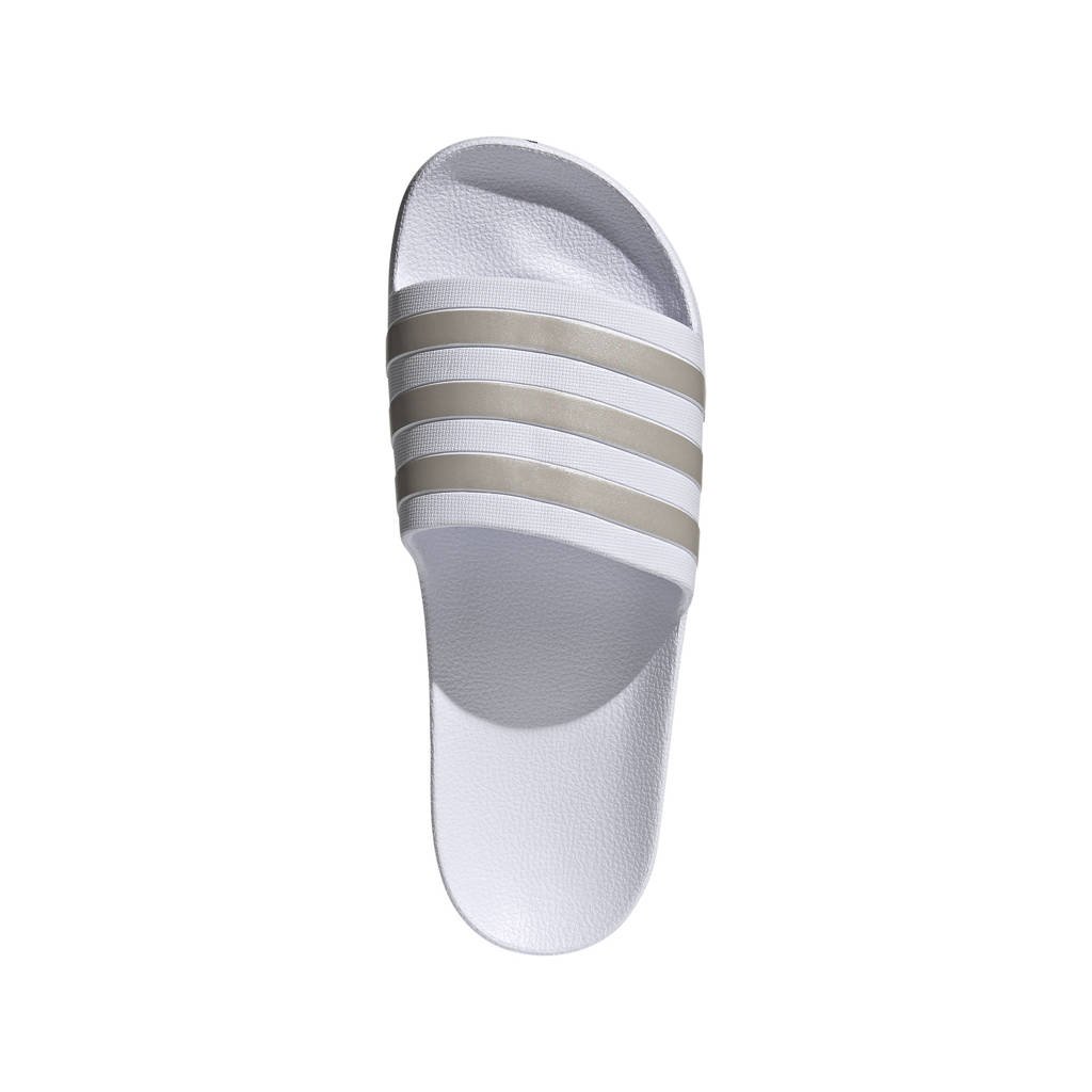 ramp Oriënteren krans adidas Performance Adilette Aqua slippers wit/goud | wehkamp