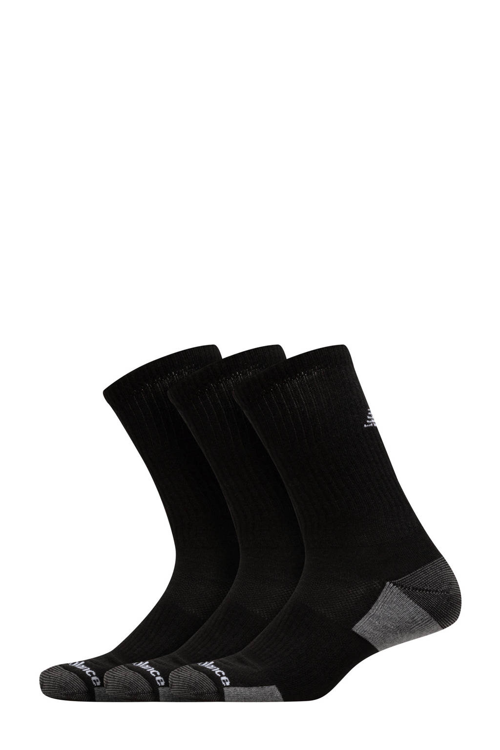 New Balance sportsokken (set van 3 paar), Zwart