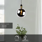 thumbnail: Lucide JULIUS - Hanglamp - Ø 28 cm - 1xE27 - Fumé