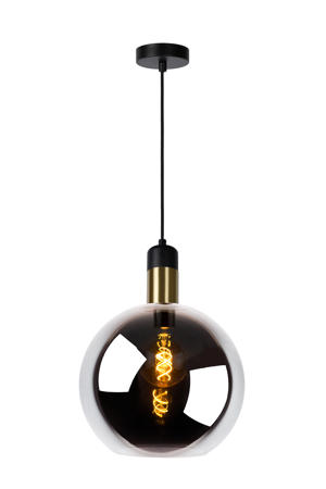 JULIUS - Hanglamp - Ø 28 cm - 1xE27 - Fumé