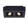 Lucide XIRAX - Plafondspot - LED Dim to warm - GU10 - 2x5W 2200K/3000K - Zwart