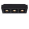 Lucide XIRAX - Plafondspot - LED Dim to warm - GU10 - 3x5W 2200K/3000K - Zwart