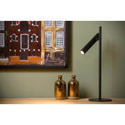 thumbnail: Lucide PHILON - Tafellamp - Ø 13 cm - LED Dimb. - 1x4,5W 3000K - Zwart