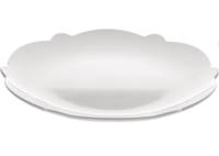 Alessi ontbijtbord Dressed (Ø20.5 cm), Wit