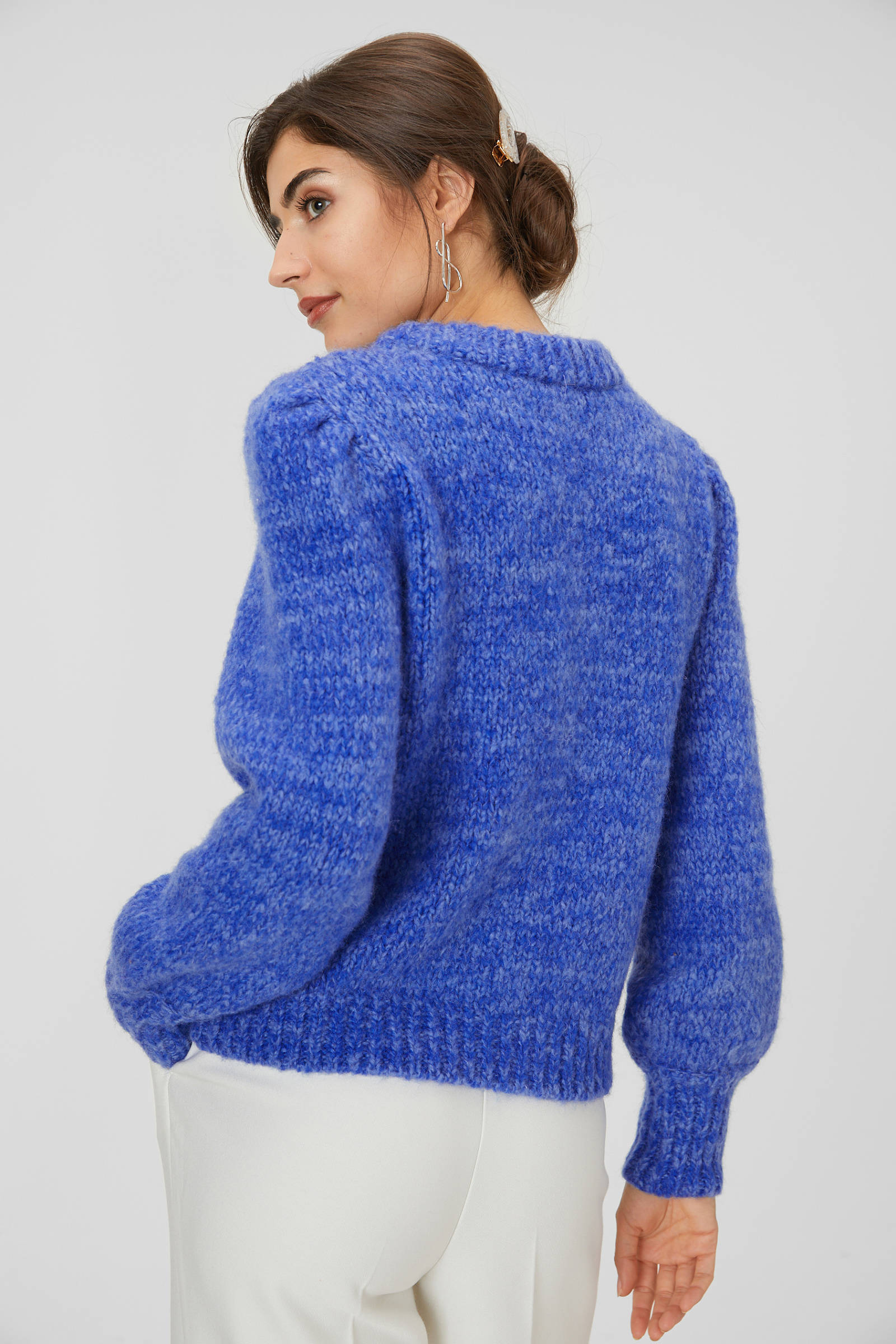 C&A grofgebreide trui blauw | wehkamp C&A grofgebreide trui blauw | wehkamp