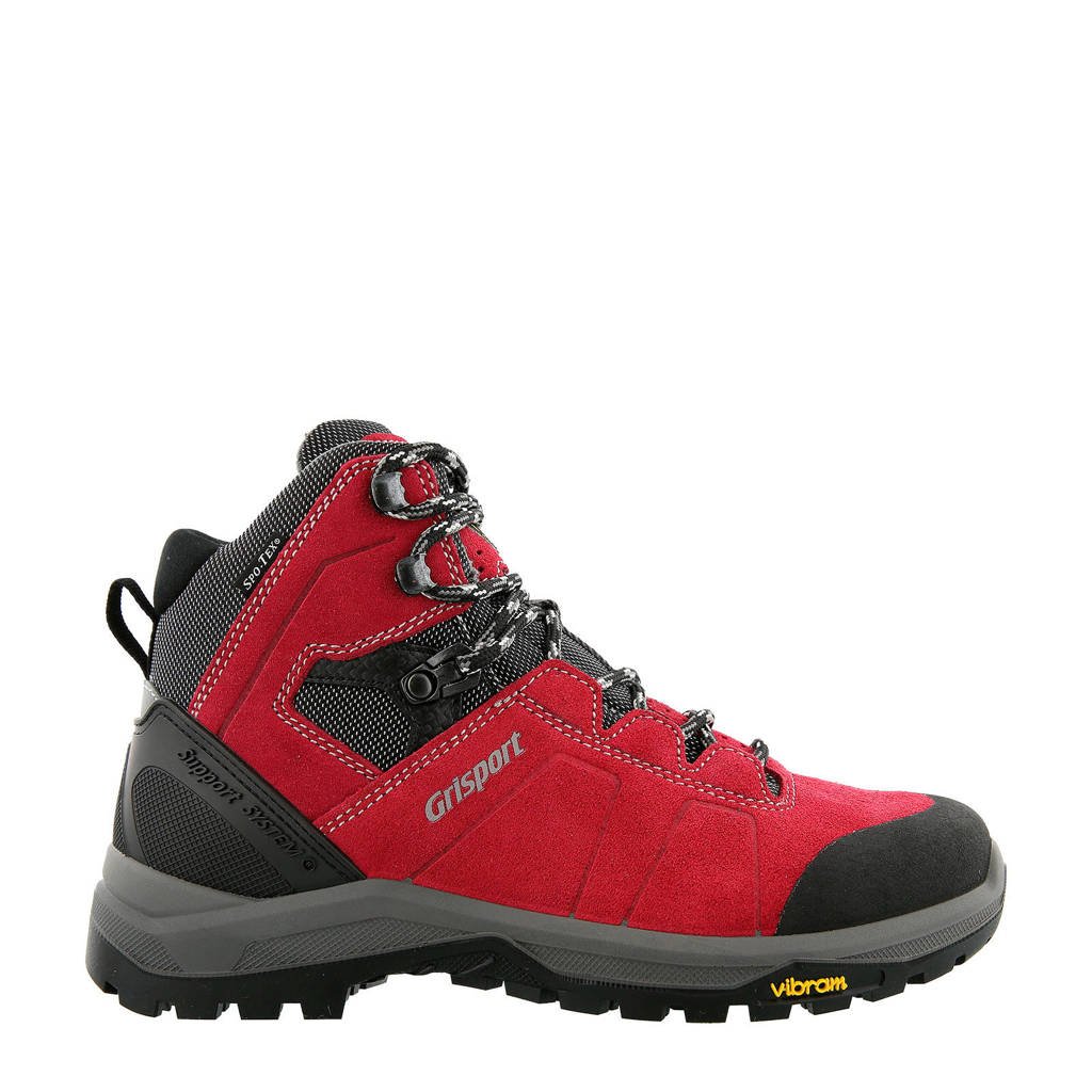 Grisport Como Mid wandelschoenen rood, Rood/grijs