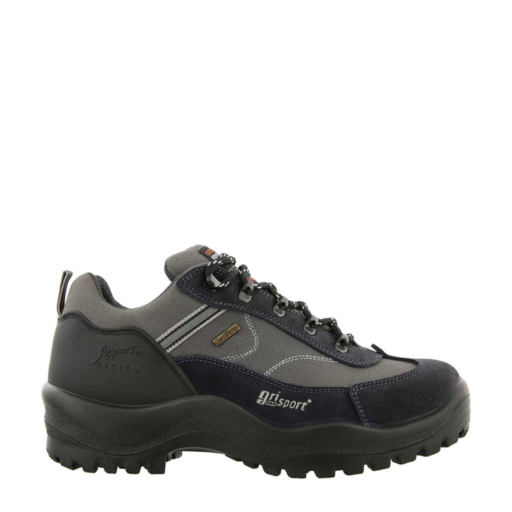 Donkerblauwe unisex Grisport Torino Low wandelschoenen met veters