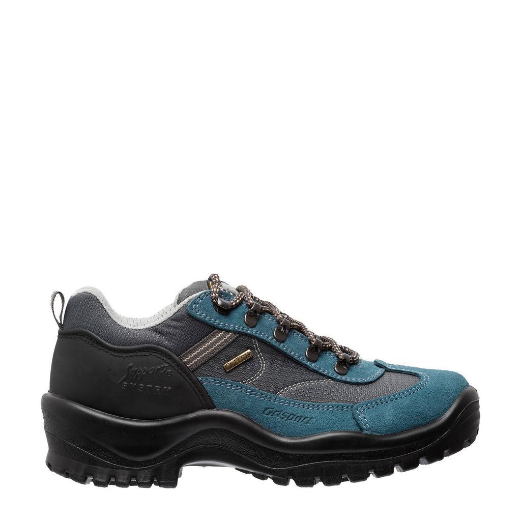 Blauwe unisex Grisport Torino Low wandelschoenen met veters