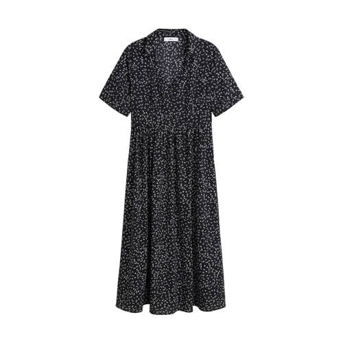 Mango maxi jurk met plooien zwart Mango maxi jurk met plooien zwart