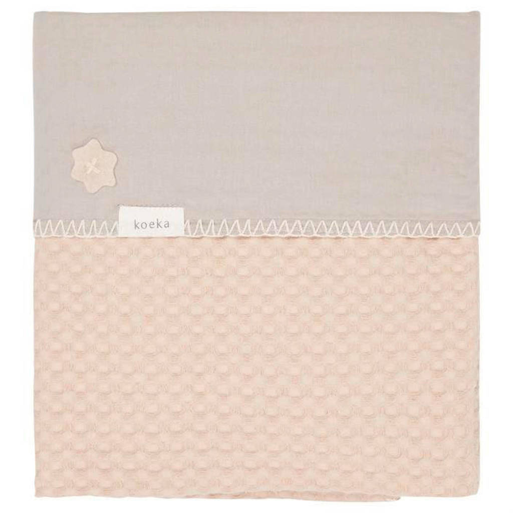 Koeka Antwerp baby ledikantdeken 100x150 cm Sand, sand
