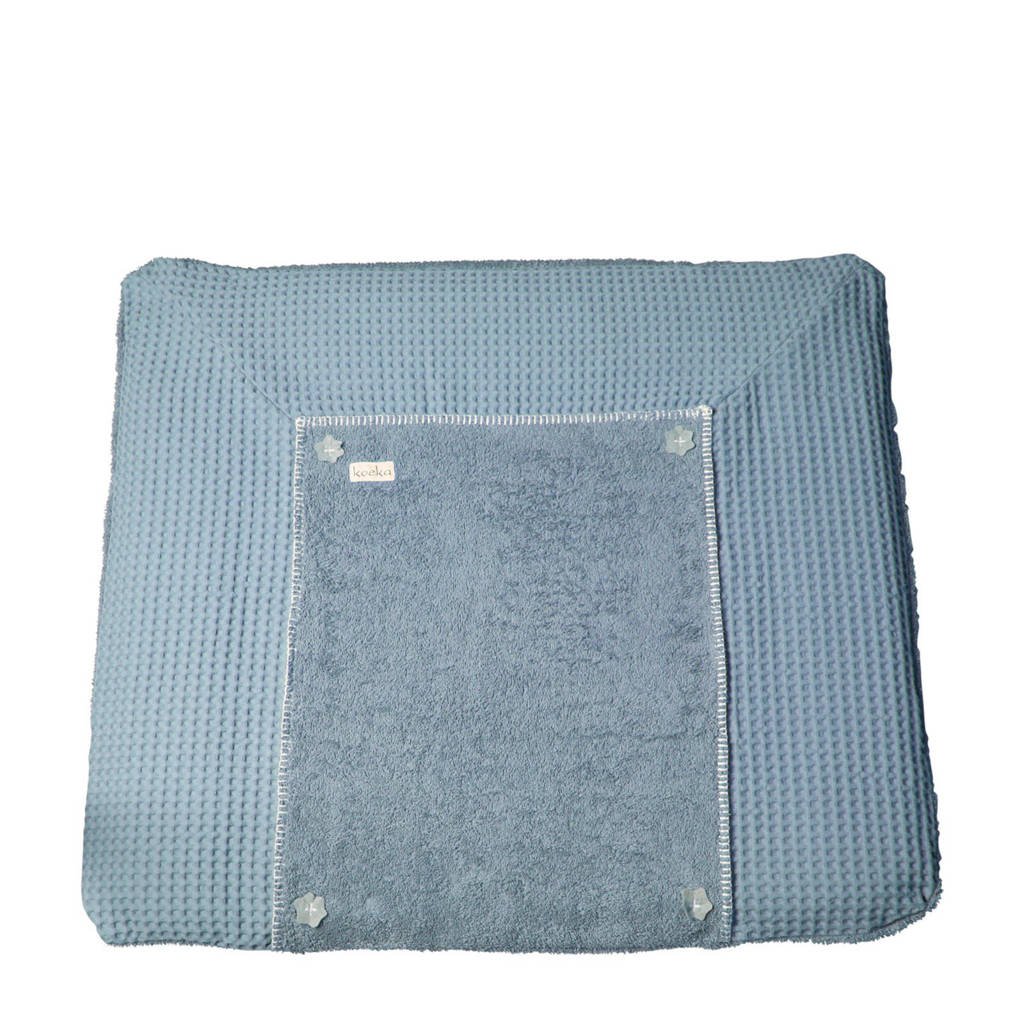 Koeka Bonn wafel aankleedkussenhoes Soft Blue, soft blue