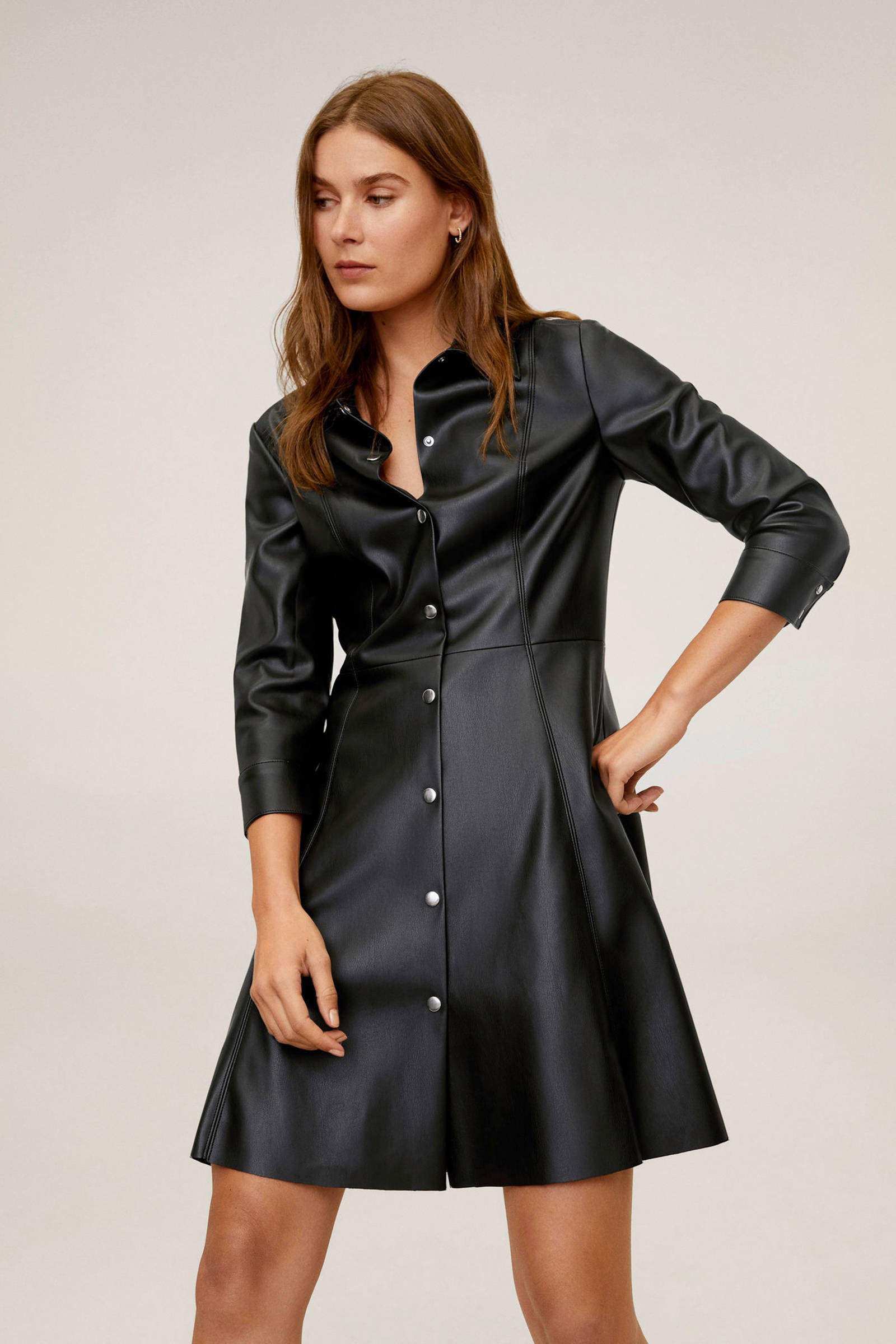 Imitatieleren Jurken Leren Jurk Wehkamp Morgan Imitatieleren Jurk