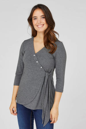 zwangerschapsblouse grijs