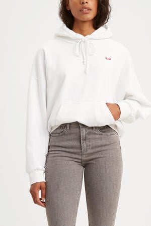 hoodie met logo wit