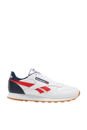 Classic Leather sneakers wit/rood/blauw